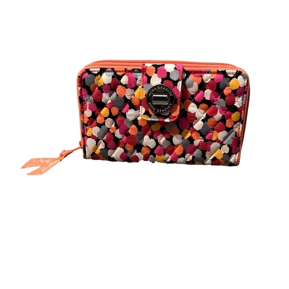 NWOT Vera Bradley Turnlock Wallet in‎ Pixie Confetti